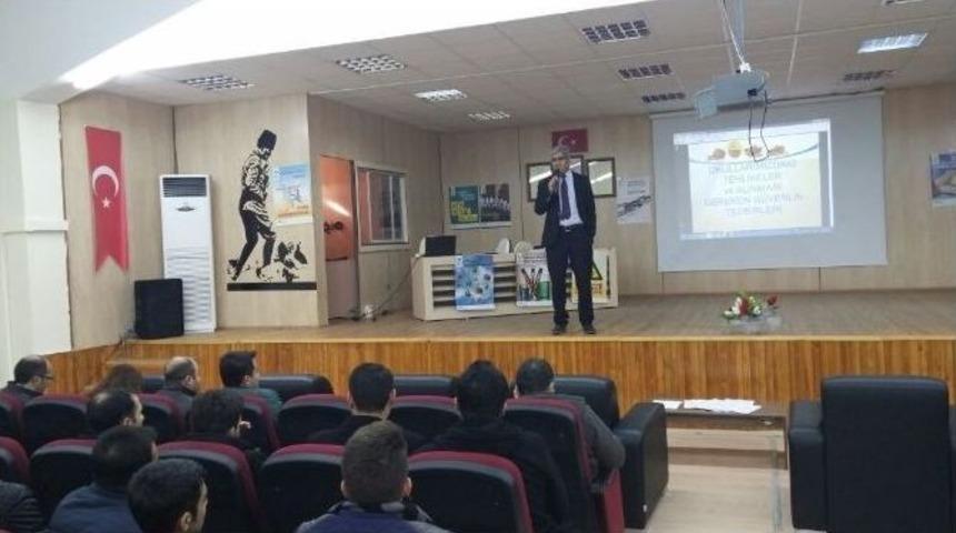 Tut İl&ccedil;esinde Milli Eğitim Personellerine İş G&uuml;venliği Eğitimi Verildi