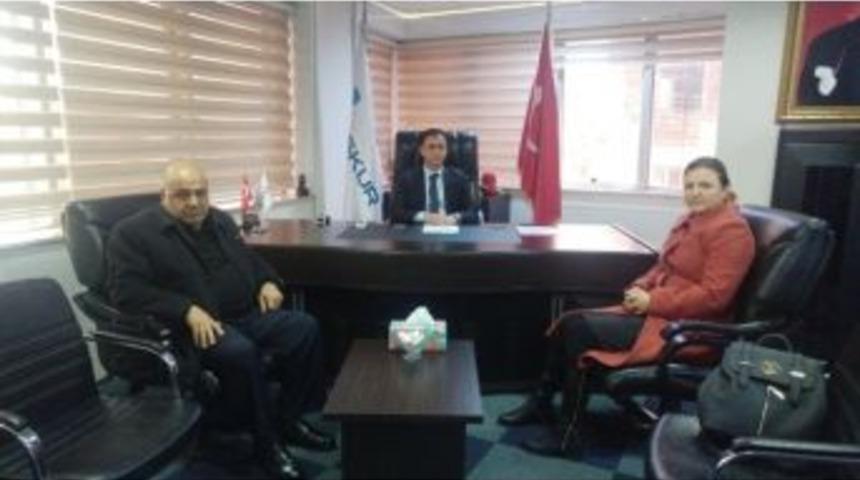 Başkan &Ouml;zdemir M&uuml;d&uuml;r Y&uuml;cekaya&rsquo;ya Hayırlı Olsun Ziyareti