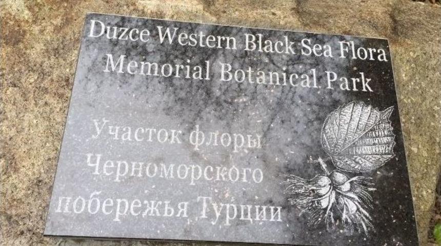 D&uuml;zce &Uuml;niversitesi Adına Botanik Hatıra Parkı Oluşturuldu