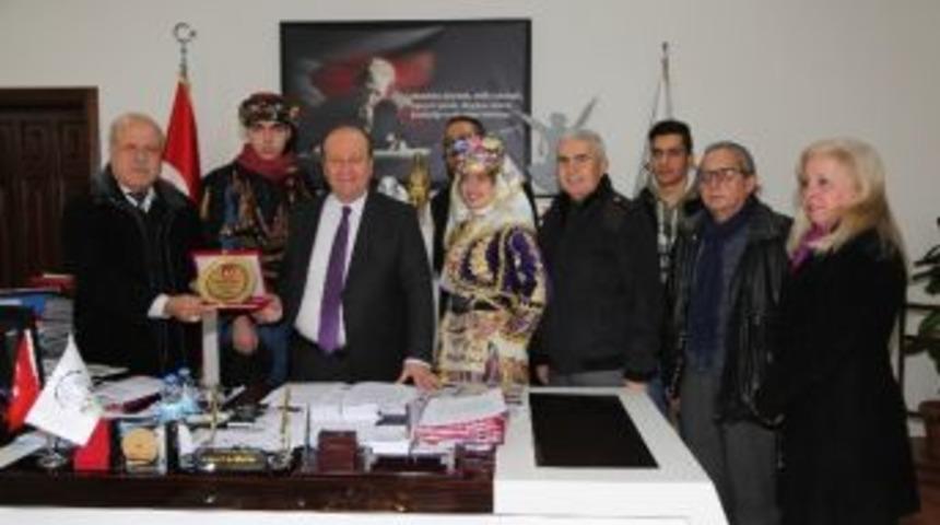 Aydın Efelerinden Başkan &Ouml;zakcan&rsquo;a Teşekk&uuml;r Ziyareti