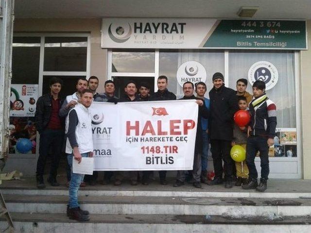 Bitlis’ten Halep Halkına Yardım