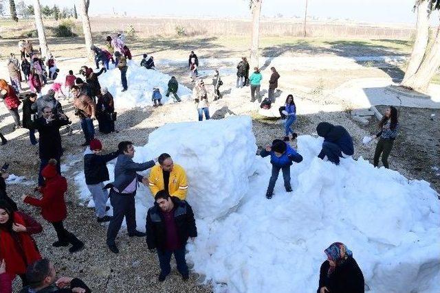 Engelli Çocuklar Adana’da Karla Buluştu 2