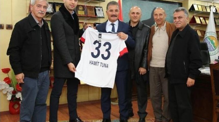 Başkan Tuna, Mersin İdmanyurdu&rsquo;nun Alt Yapı Hocalarını Ağırladı