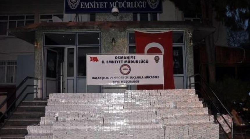 Osmaniye'de 103 Bin Paket Ka&ccedil;ak Sigara Ele Ge&ccedil;irildi