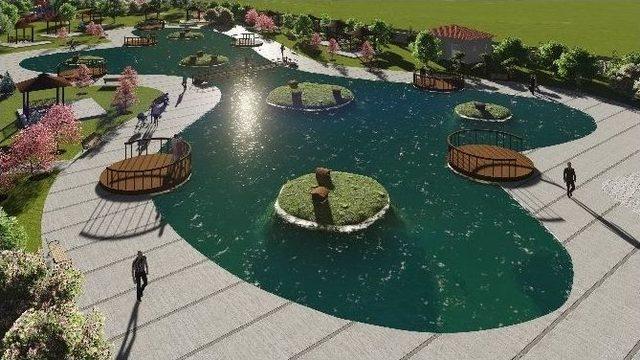 Arifiye’de Yapılan Kuğulu Park İnşaatı Devam Ediyor