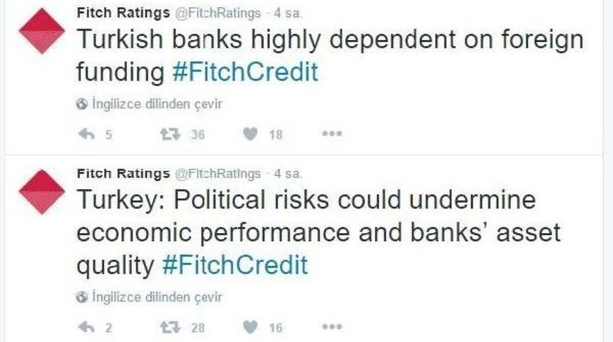 Fitch: Politik Riskler Ekonomik Performansı Ve Bankaların Aktif Kalitesini Zayıflatabilir
