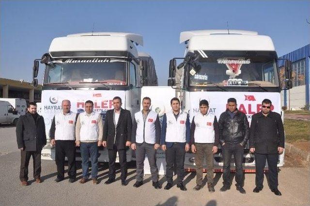 Şanlıurfa’dan Halep’e Bin 152 Yardım Tırı Gönderildi