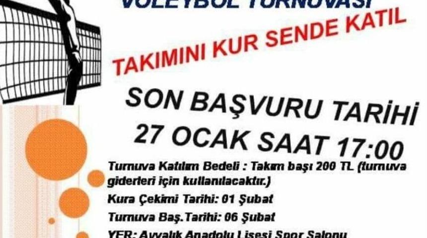Ayvalık Muhtarlar Derneği&rsquo;nden Voleybol Turnuvası