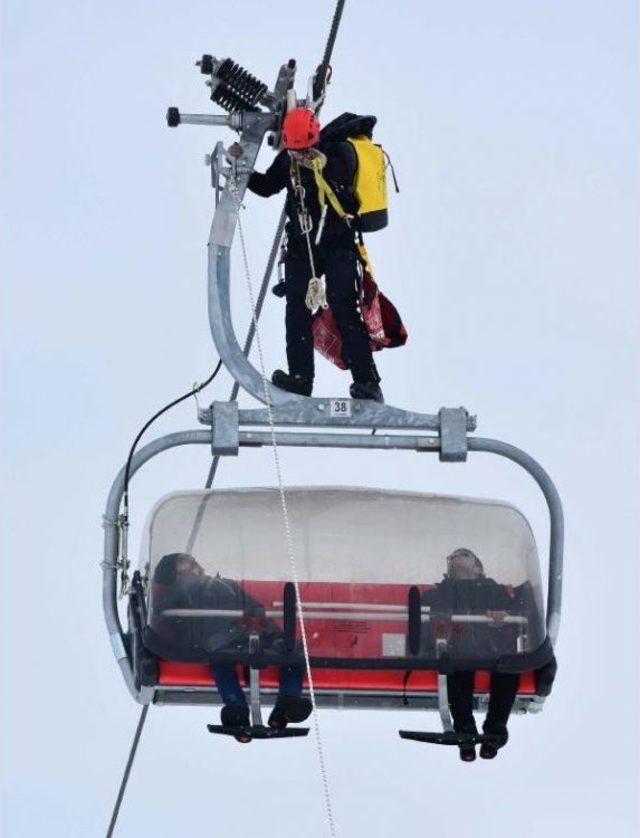 Kayak Merkezinde G&uuml;venlik Tatbikatı 3