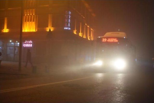 Konya'da Hava Ulaşımına Sis Engeli