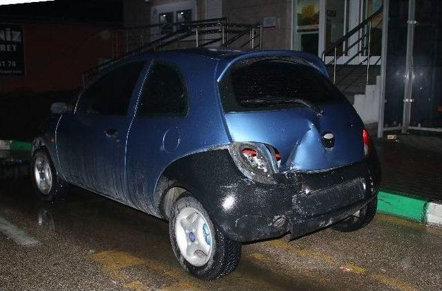 Bursa’da Trafik Kazası Yapan Sürücü Aracını Ateşe Verdi 2