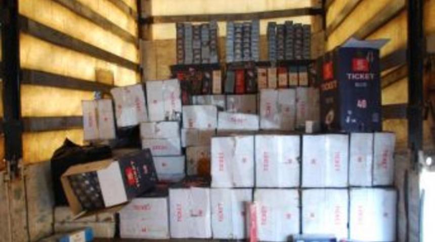 Gaziantep'te, 84 Bin 500 Ka&ccedil;ak Sigara Ele Ge&ccedil;ti