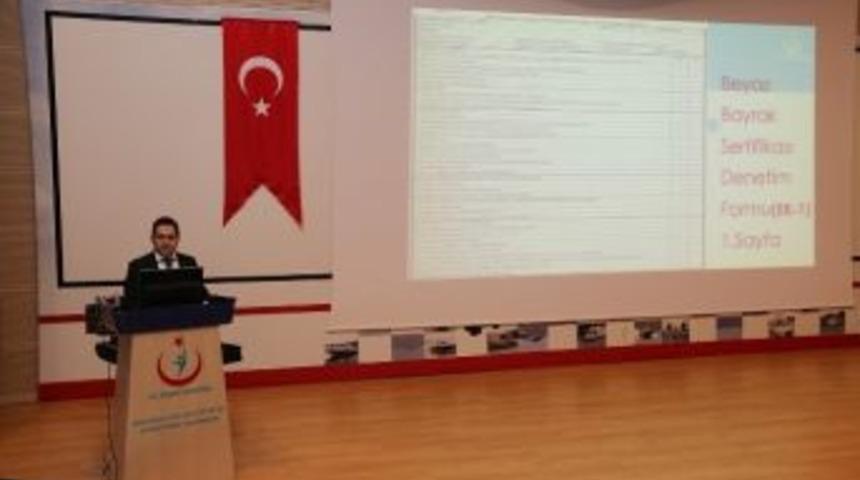 Dr. Mahmut U&ccedil;ar, Beyaz Bayrak Ve Beslenme Dostu Okul Projeleri Hakkında Koordinat&ouml;rleri Bilgilendirdi