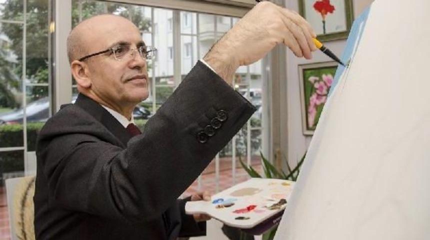Mehmet Şimşek Ve &Uuml;nl&uuml; Isimler, Alzheimer Derneği I&ccedil;in Resim Yaptı
