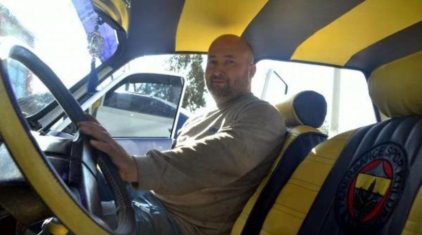 Hurda Otomobili Sarı- Lacivert Renklerle Yeniledi