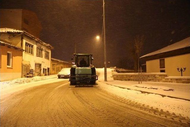 Edirne&rsquo;de Tuzlama &Ccedil;alışmaları Gece Boyunca Devam Etti 1