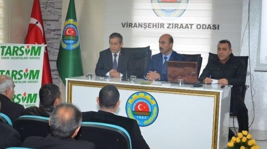 Viranşehirli &Ccedil;ift&ccedil;ilere Tarım Sigortaları Anlatıldı
