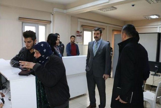 Kaymakam Yosunkaya Koordinasyon Merkezini Denetledi 1