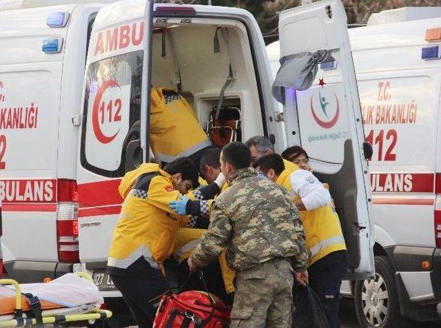 El Bab’ta Yaralanan Askerler, Gaziantep’e Getiriliyor.