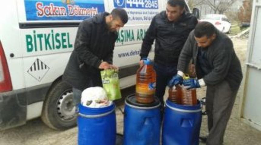 İzmit&rsquo;te Atık Yağlar D&ouml;n&uuml;şt&uuml;r&uuml;l&uuml;yor