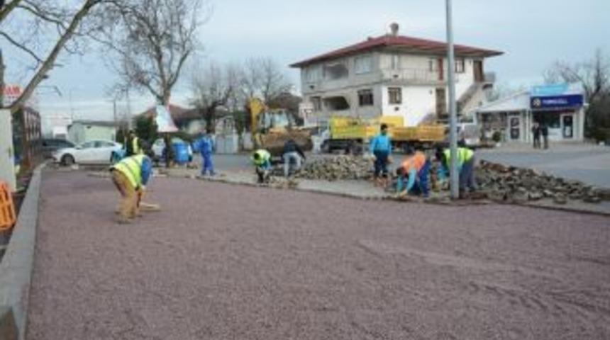 Maşukiye&rsquo;de Kaldırımlar Onarılıyor