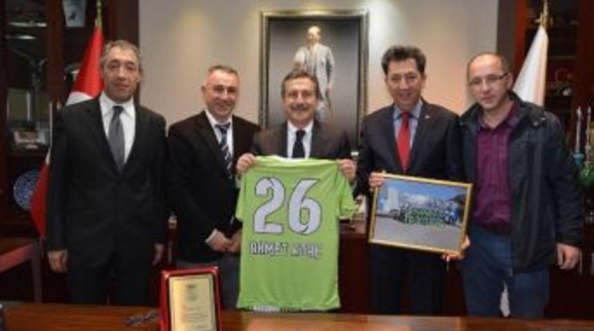 Dsi Bentspor&rsquo;dan Başkan Ata&ccedil;&rsquo;a Plaket