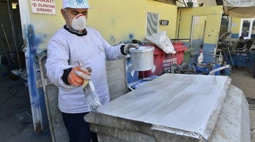 Yıldırım’da Çöp Konteynırları Yenileniyor