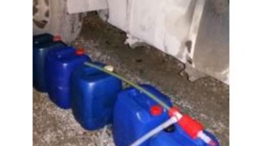 Mazot Hırsızları Yakalandı