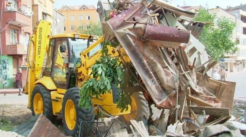 Fatsa&rsquo;da 2016&rsquo;da 15 Metruk Bina Yıkıldı