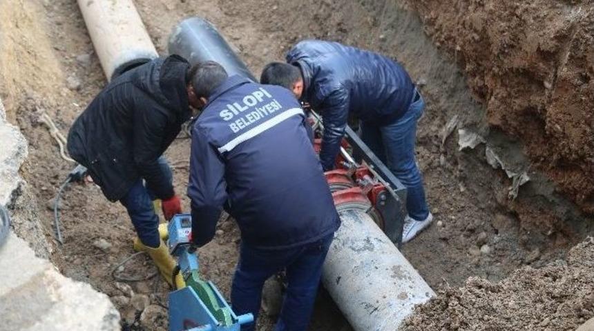 Silopi&rsquo;ye Yeni Su Boruları D&ouml;şendi