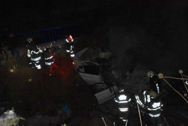 Su Kanalına Uçan Otomobildeki Kadın Öldü