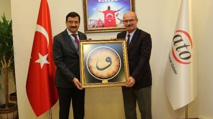 Ke&ccedil;i&ouml;ren Belediye Başkanı Ak&rsquo;dan Ato&rsquo;ya Ziyaret