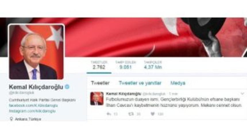 Chp Lideri Kılı&ccedil;daroğlu&rsquo;ndan Cavcav Mesajı