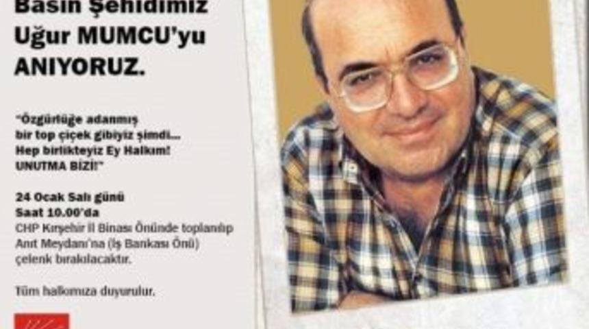 Chp, Uğur Mumcu İ&ccedil;in Anma T&ouml;reni D&uuml;zenleyecek