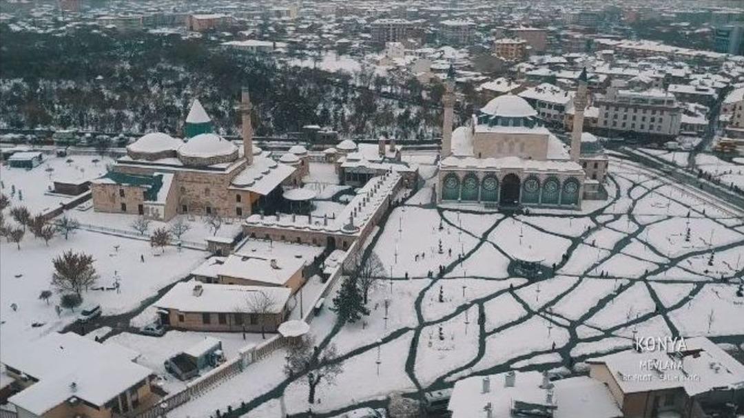 Beyaza B&uuml;r&uuml;nen T&uuml;rkiye Havadan G&ouml;r&uuml;nt&uuml;lendi