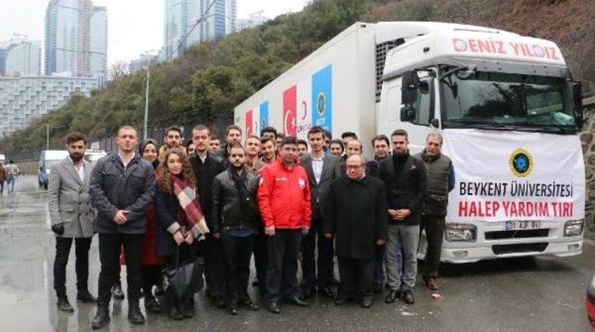 Beykent &Uuml;niversitesi &Ouml;ğrencilerinden Halep&rsquo;E Yardım Eli