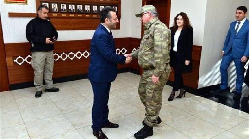 Jandarma Genel Komutan Yardımcısı Korgeneral Kalkan, Vali Aksoy'u Ziyaret Etti