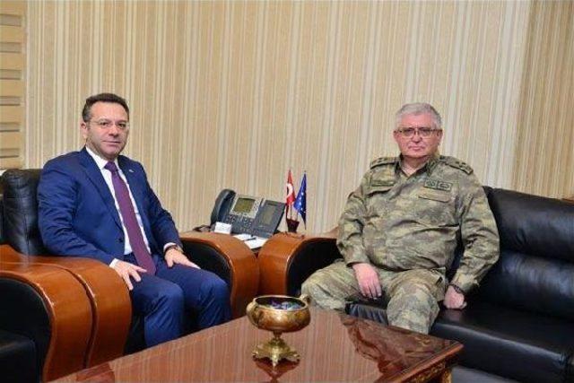 Jandarma Genel Komutan Yardımcısı Korgeneral Kalkan, Vali Aksoy u Ziyaret Etti 1