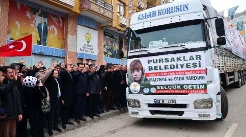 Pursaklar&rsquo;dan Halep&rsquo;e Giden Tır Sayısı 34&rsquo;e Y&uuml;kseldi