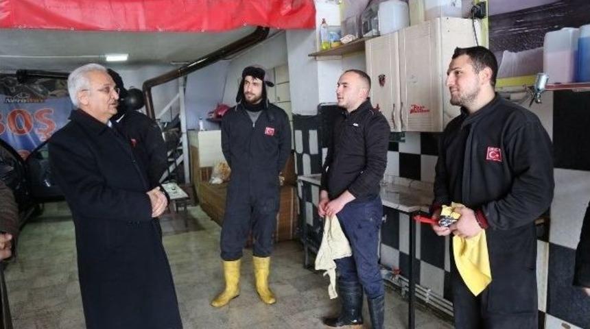 Başkan Başsoy&rsquo;dan Sanayi Esnafına Ziyaret