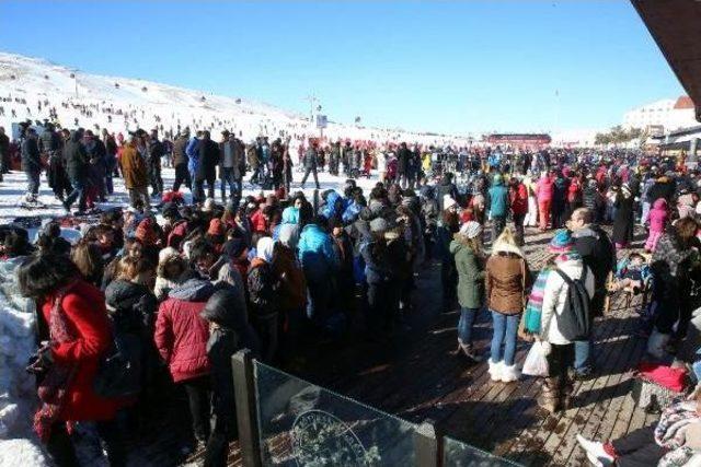 Erciyes, Hafta Sonu 100 Bin Kişiyi Ağırladı