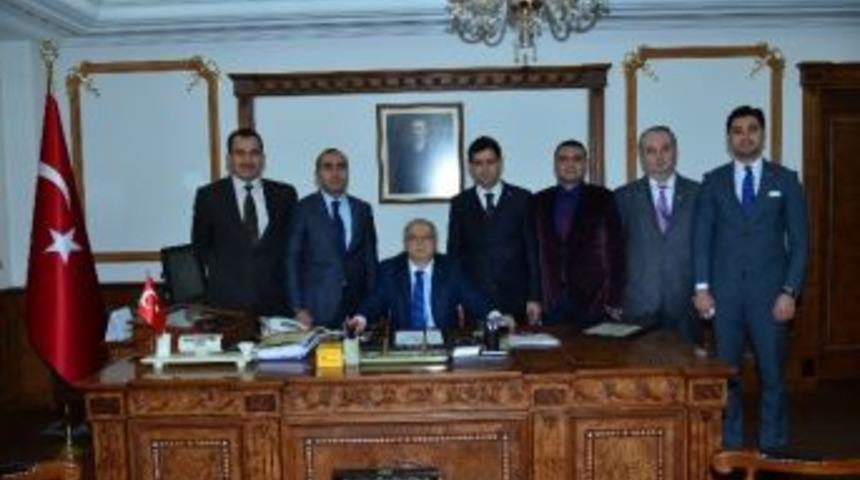B&uuml;ro Memur-sen Temsilciliği Vali Şent&uuml;rk&rsquo;&uuml; Ziyaret Etti