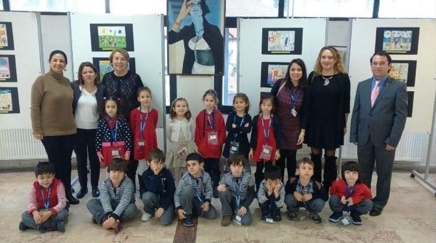 6 Yaşında Resim Sergisi A&ccedil;tı