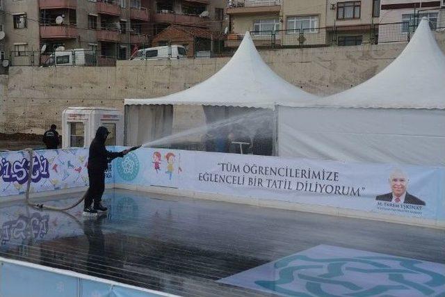 Buz Pateni Pisti Süleymanpaşa’da Hizmete Girmeye Hazırlanıyor