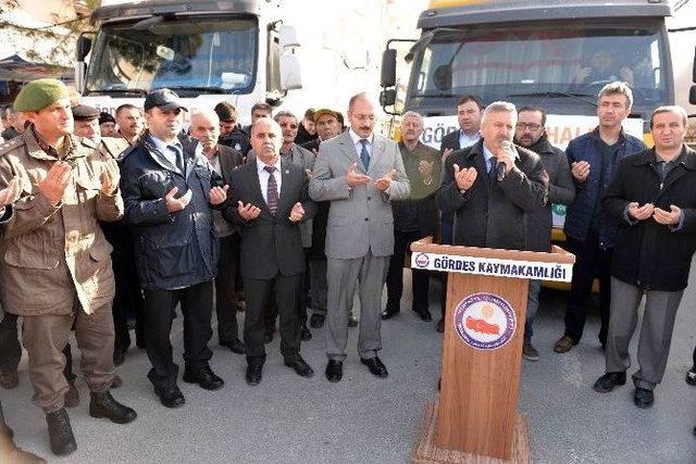 Gördes’in Yardımları Halep’e Uğurlandı