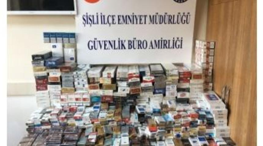 (&ouml;zel Haber) Şişli&rsquo;de Ka&ccedil;ak Sigara Operasyonu