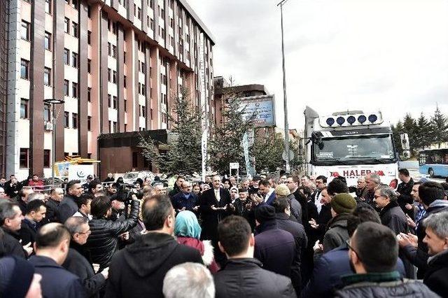 Tırlar Halepli Mazlumlar İçin Yola Çıktı