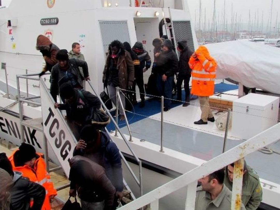 &Ccedil;eşme&rsquo;de 94 G&ouml;&ccedil;men Kurtarıldı