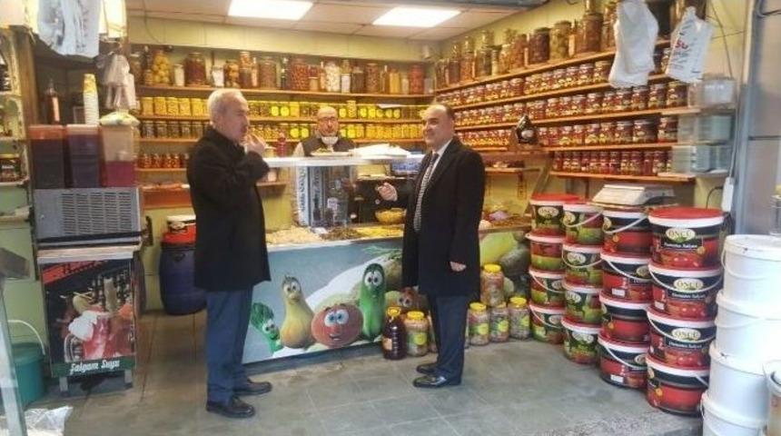 Vali G&uuml;naydın Esnafı Dinledi