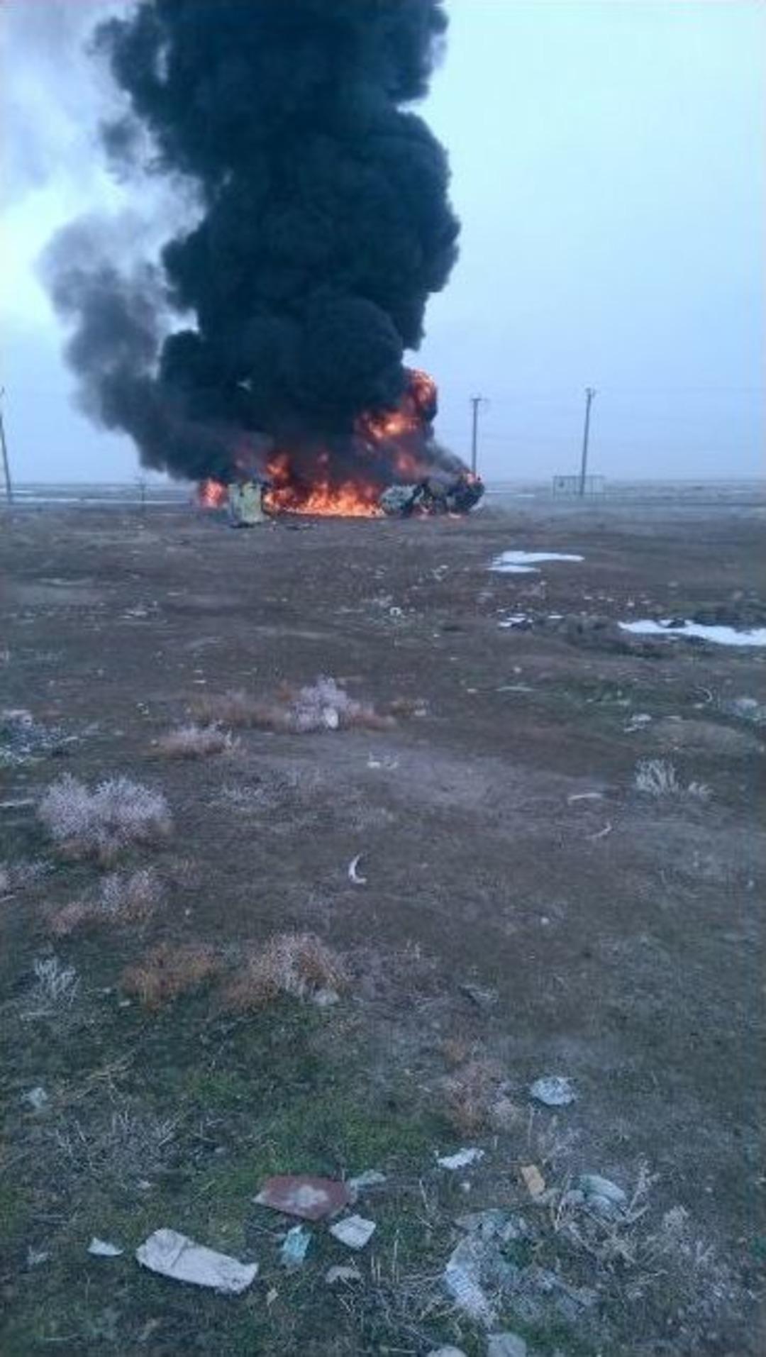 &Ccedil;arpışan Tankerle Kamyon Alev Alev Yandı: 2 &Ouml;l&uuml;